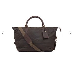 barbour wax cotton travel explorer holdall